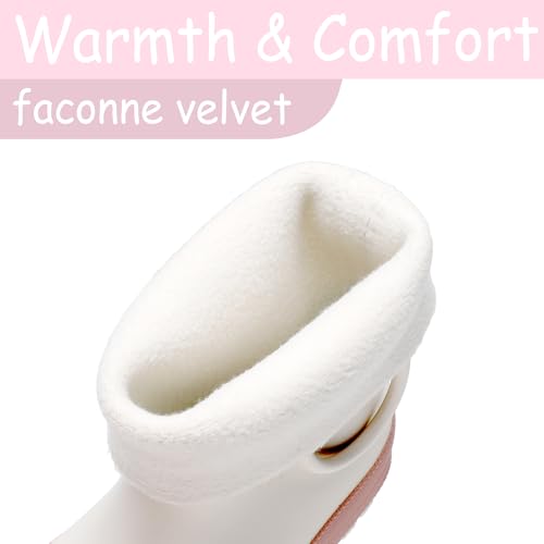 RAINANGEL Toddler Rain Boots with Easy-On Handles, Waterproof Rubber Kids Rain Boots for Girls and Boys, in Fun Printed & Colors Unisex-Child Outdoor Rain Boots2