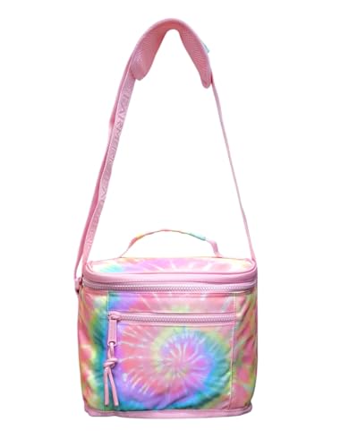 Mini cooler Térmico Farm Etc Tie die Rosa Farofa Estampado Original Top Passeio Praia Parque Farmete Moda Drinks Cerveja água