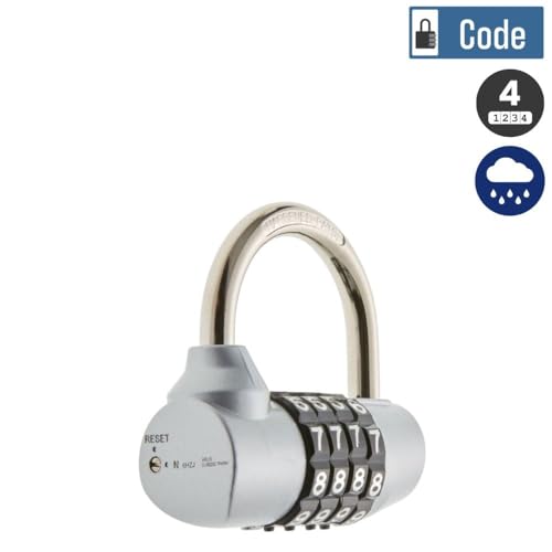 Cadenas à combinaison Abus 154/65 mm avec code programmable à 4 molettes - 4