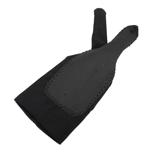 Guantes para dibujo digital, paquete de 4 piezas, para mano derecha e izquierda, diseño de 3 capas y dos dedos, elasticidad suave, ideal para tabletas gráficas (talla S) miniatura 5