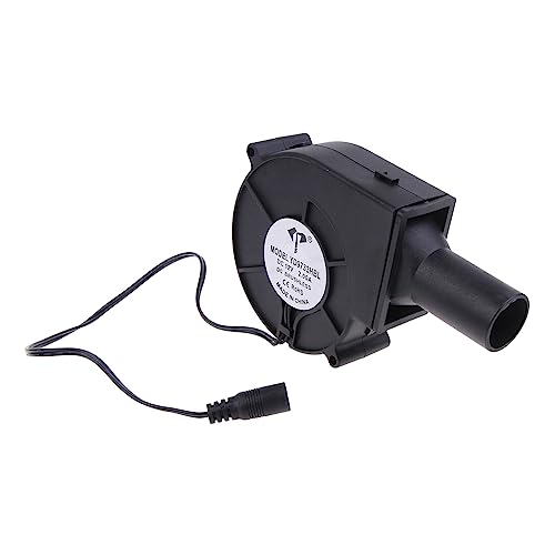 RALIYATX Ventilador eléctrico 9733 97 x 97 x 33 mm, 12 V, 2 A, 5100 rpm, grande, para camping, cocina, parrilla, estufa con tubo de conducto de aire