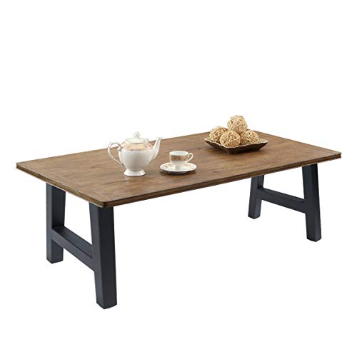 Tc-Homeny Bench Table Legs 16" Set Of 2 Black Coffee Metal Legs Dining Iron Furniture Legs (16 Inch) #TOP3