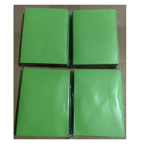 EOMMOE カラースリーブ 66×91mm 【200枚】大容量 ｢ライトグリーン｣