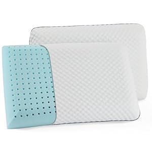 WEEKENDER Gel Memory Foam Pillow – Standard Size – 2-Pack – Medium Plush Feel – Neck & Shoulder Support – For Back, Side, & Stomach Sleepers – Home, Hotel, & Hospital Essentials