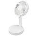 Wentylator biurkowy USB, mały 3-biegowy silikonowy wentylator biurkowy z funkcją lusterka do makijażu do domowego biura na zewnątrz