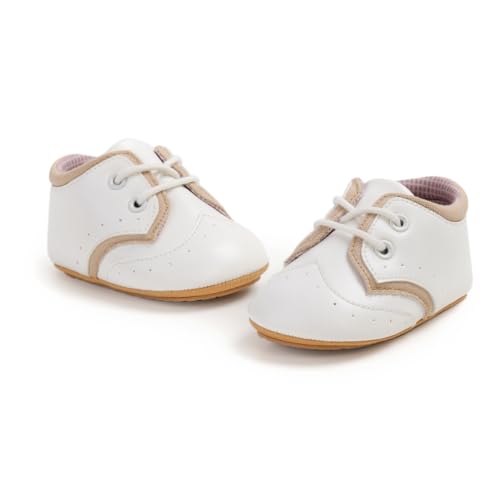 Image of Baby Boys Girls Sneakers Toddler Non-Slip Soft Rubber Sole First Walking Shoes Infant Newborn Crib Dress Shoes