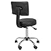 Hydraulic Swivel Medical Salon Stool Clinic Spa Massage Stool Rolling Manicure Chair W/ Backrest for Tattoo Facial Spa