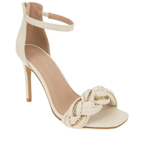 BCBGeneration Womens Isabel Square Toe Stileyy Heels Ivory 8 Medium (B,M), Bianca