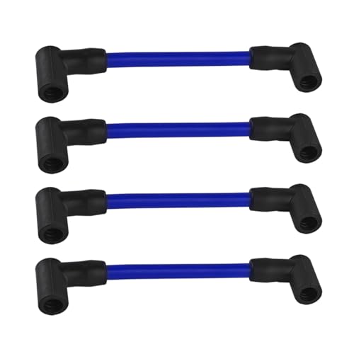 TNAIYH 4PCS Marine Spark Plug Wire Set 6 High Performance Premium Board Ignition Spark Plug Wire Lead Outboard Engines Replacement Boating Accessories Replace OEM# 18-8816-1 ZF478V