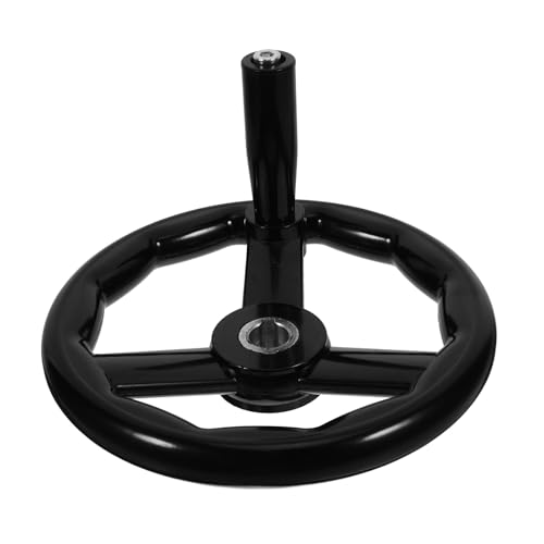 Volant rond de manœuvre en bakélite robuste à trois branches pour axe - 2