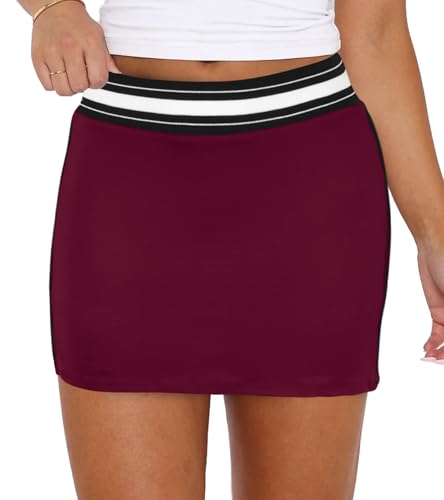 Image of Jigfar Women Cute Golf Tennis Club Skirt Dress Activewear Mini Summer Workout Running Athletic Skorts