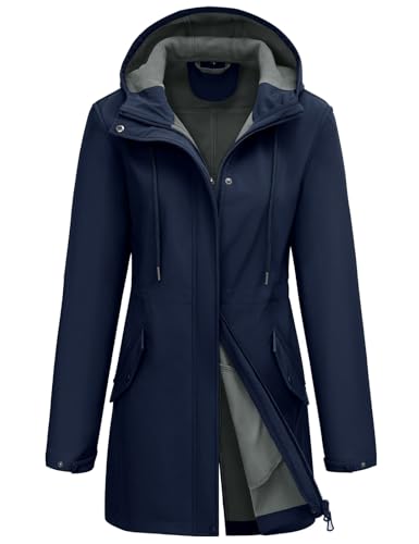 Yuson Girl Giacca Softshell Donna Giacca Antipioggia Impermeabile Giubbotto a