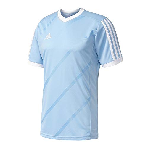 adidas Tabe 14 JSY - Camiseta para hombre, color azul claro / blanco, talla S
