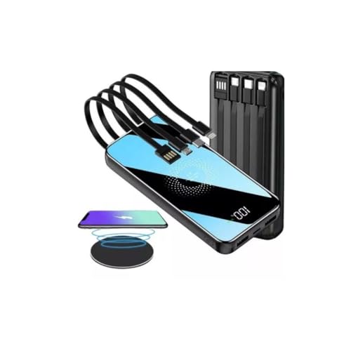 Power Bank 10000mah Carregador Portátil Indução Carga Rápida Turb...