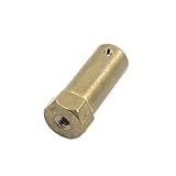 Dimart 6mm Flexible DC Motor Hex Coupling Coupler Copper for RC Model Wheels