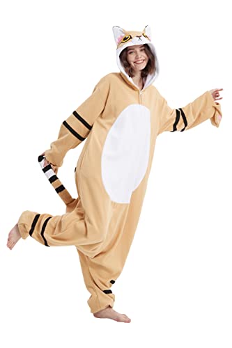 DarkCom Unisex Adulto Cosplay Gato de Arena Animal Onesie Kigurumi Disfraces One...