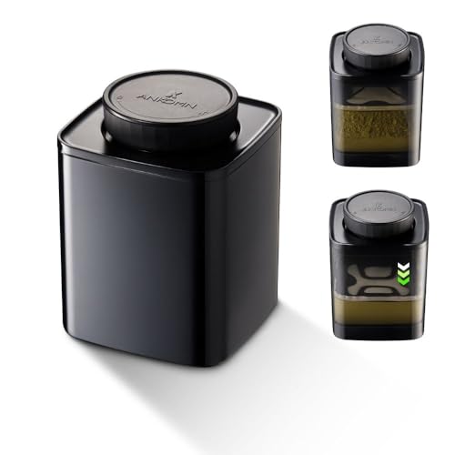 ANKOMN TeaVault Opaque Airtight Matcha Container – Tea Storage Canister & Organizer for Freshness, Flavor Premium Storage for Matcha & Loose Leaf Tea (0.6 qt)
