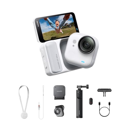 �y�����������񈤗p�z Insta360 GO Ultra �t�@�~���[�L�b�g �A�[�N�e�B�b�N�z���C�g- �|�P�b�g���琢�E���ς�� �y�ʁ��|�[�^�u���A��Ɠx�A�ǂ��ɂł����t���\�AFlowState��u���␳�A200���o�b�e���[�����A10���[�g���h���A�T�C�N