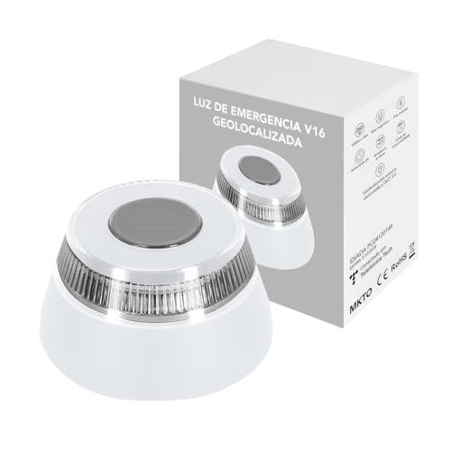 Regalantes.Com Luz Emergencia Coche V16 Conectada, Homologada Dgt 3.0, Sim Telefónica Tech Incluida, Sin Cuotas, Uso Obligatorio 2026, Blanco, Alta Visibilidad 1 Regalantes.Com Luz Emergencia Coche V16 Conectada, Homologada Dgt 3.0, Sim Telefónica Tech Incluida, Sin Cuotas, Uso Obligatorio 2026, Blanco, Alta Visibilidad 1