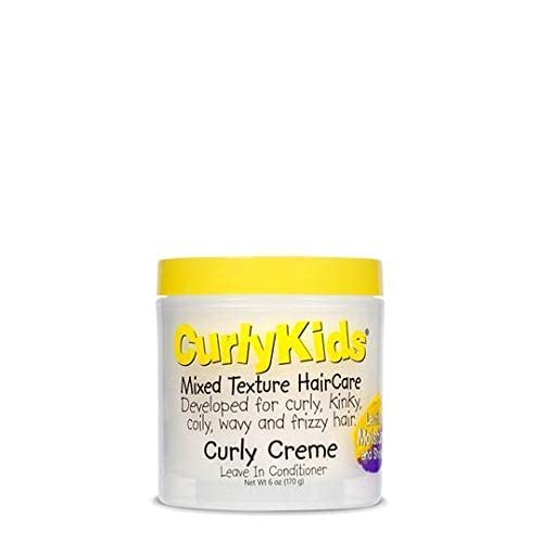 Curlykids Mixed Hair Haircare Set Super Detangling Shampoo/Conditioner 8.0 Ounce, Spray 6.0 Ounce, Curly Crème Conditioner 6.0 Ounce - 4-Pack #TOP4