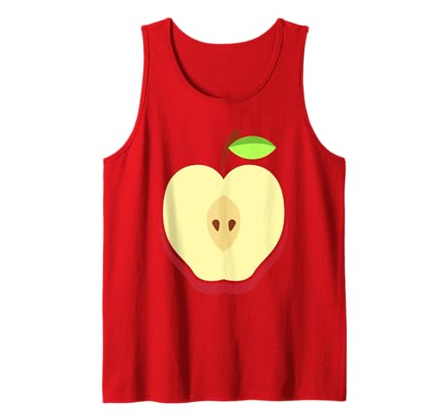 Camiseta de disfraz de manzana - Disfraz de Halloween fácil y barato fruta Camiseta sin Mangas