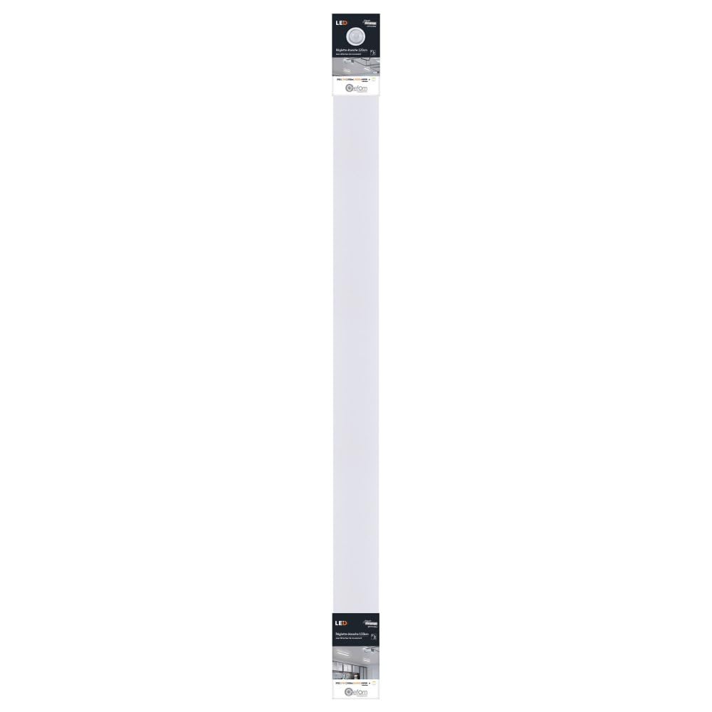 Gefom REGLETTE ETANCHE IP65 LED INTEGREE AVEC DETECTEUR, 120CM, 24W 2160 LM, CONNEXION AUTO