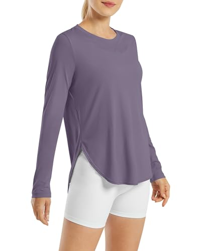Image of G4Free Lightbreeze Womens UPF 50+ Long Sleeve Workout Tops Quick Dry UV Sun Shirt Running Gym Hiking Yoga Casual Lightweight