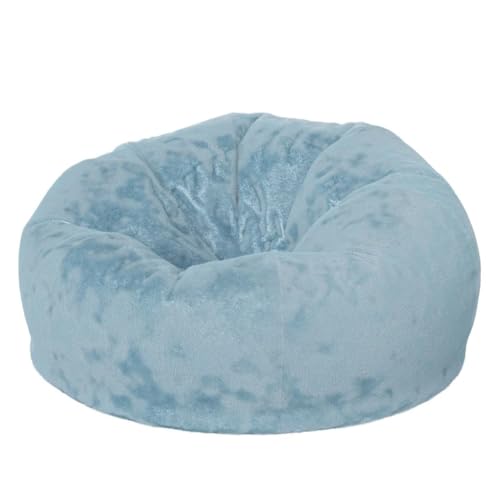 Lightweight-Refillable-Oversized-Bean-Bag-Chair-for-Adults-Kids-Teens-with-Childproof-Zipper-Closure-42-L-x-42-W-x-19-H-Teal-Blue-Color-Fluffy-Soft-Plush-Washable-Removeable-Cover Lightweight Refillable Oversized Bean Bag Chair for Adults Kids Teens with Childproof Zipper Closure 42 L x 42 W x 19 H Teal Blue Color Fluffy Soft Plush Washable Removeable Cover