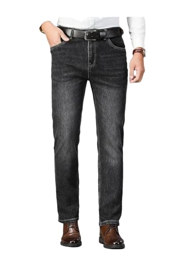 Men'sjeans Autumn Clothing Business Vintage Trousers Male Stretch Straight Denim Pants