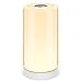 Table Lamp, Touch Sensor Bedside Lamp with Dimmable 2800K-6500K Warm White Light & RGB Color Changing, Modern LED Desk Lamp for Living Room, Bedroom, Office
