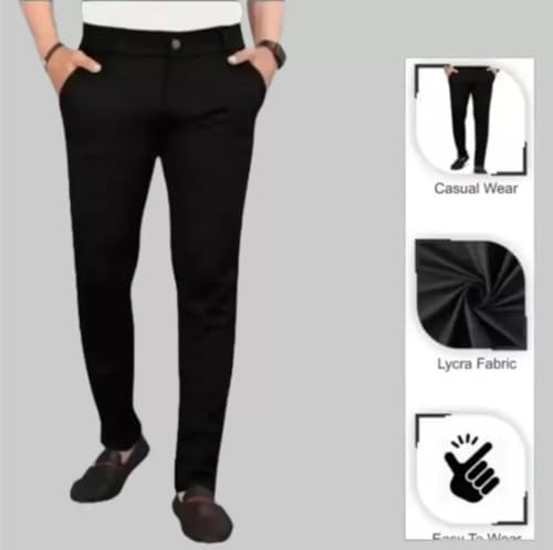 Image of Mens Regular Fit Casual Chino Trouser Style Lower | Everyday Wear Lower Pants | Stretchable Pant