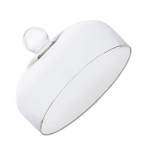 DOITOOL Kuchen Glasglocke 26 cm Kuchen Kuppel Abdeckung Staubdicht Kuchen Kuppel Abdeckung Lebensmittelplatte Deckel Kuchen Display Platte Schutzhülle -21Cm Glashaube Torte 26 cm