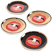 Jonathan Adler Posavasos de dosis completa, porcelana,