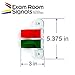 Kull Industries Exam Room Flags, Medical Door Flags for Doctor Offices, Hospitals, Clinics, Easy Identification, Durable, Reliable Room Status Sign, Primary Colors, 2 Flag System, 3-Inch