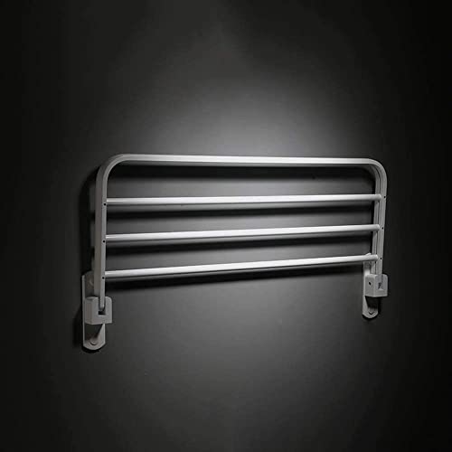 Toallero plegable de aluminio para solucionar la falta de espacio en baños pequeños 6