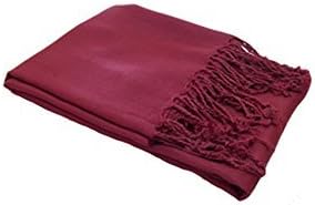 RK Essentials | Plain Pashmina’s Featuring Tassel Edging (Wine)