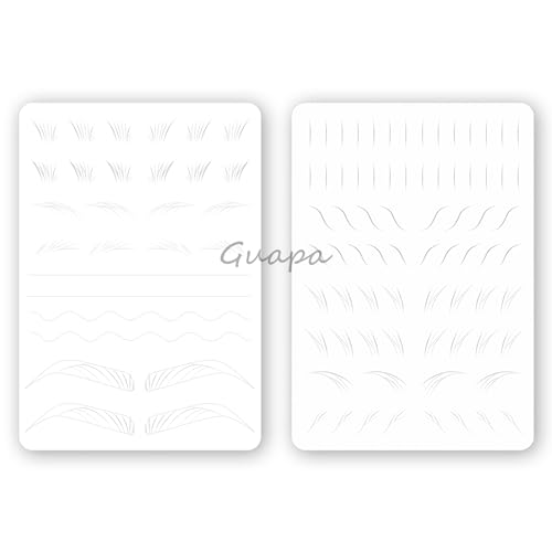 3 peças de treino de pele pré-impressa - treino de tatuagem de sobrancelhas maquilhagem permanente em látex (padrão 1)