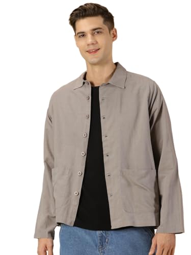 Image of Thomas Scott Men's | Solid | Full Sleeve | Regular Fit | 100% Cotton | Double Pocket | Spread Collar | Casual Shirt