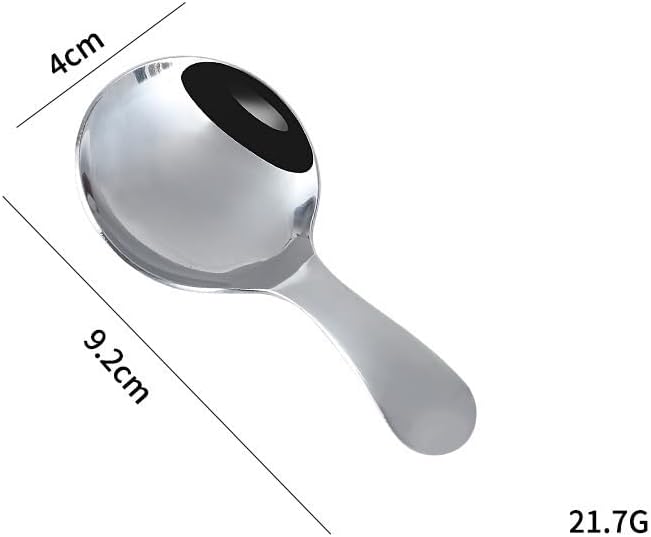 Silverware Flatware Set, 1/4/6/8/10/12 Pieces 304 Stainless Steel Spoons, Creative Short-handled Spoons, Cute Dessert Ice Cream Spoons, Tea Spoons (Color : Rainbow, Size : 12Pcs)