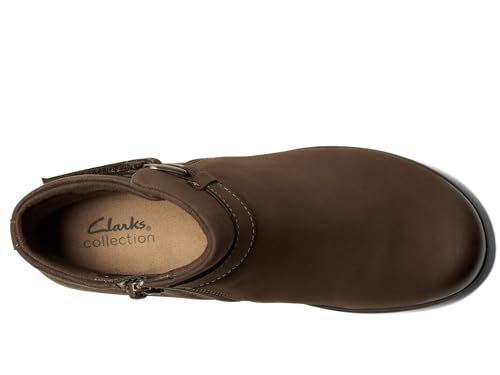 Clarks Clarks Collection Women's Carleigh Drift Ankle Boot, Mushroom Combi, 10 W US