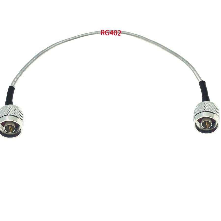 N Male to N Male Plug Connector for RG58 RG142 RG174 RG316 RG400 RG402 RG405 Connector Test Coax Cable(RG174,10M)