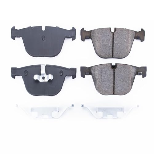 Image of PowerStop Rear Brake Pads for BMW 535i GT 2010-17 |535i GT xDrive 2011-17 |550i GT 2010-15 |550i GT xDrive 2010-17 |740i 2011-15 - Z17 Ceramic Brake Pads with Installation Hardware, 17-919A