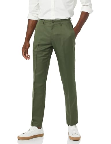 Image of Amazon Essentials Men's Slim-Fit Flat-Front Dress Pant