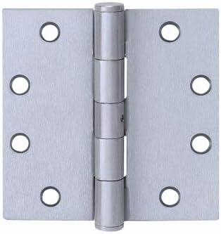 4 in. 32D Ball Bearing Plain Hinge - Satin Stainless Steel