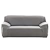 Cornasee Housse de canapé Extensible 4 Places avec accoudoirs,Revêtement de Canapé (Gris,4 Places)