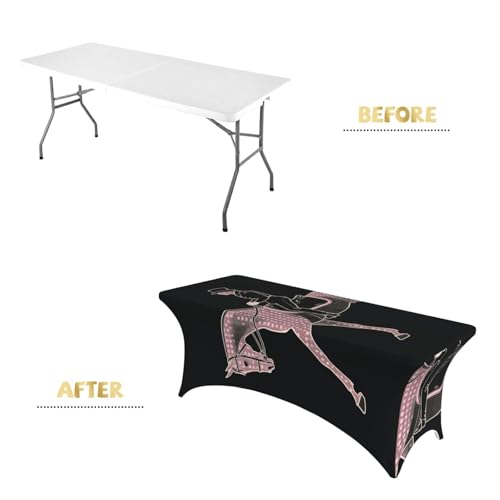 Nappe de dressage élasthanne extensible table rectangulaire universelle - 4