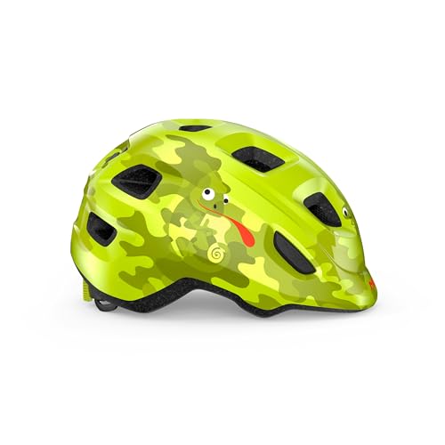 MET - Hooray Children's Cycling Helmet In Lime / Chamaleon Size Extra Small (46-52 cm), Multicolour, XS - Image 3