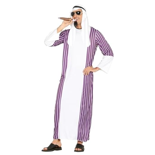 FIESTAS GUIRCA Disfraz de Jeque Hombre Talla L 52-54