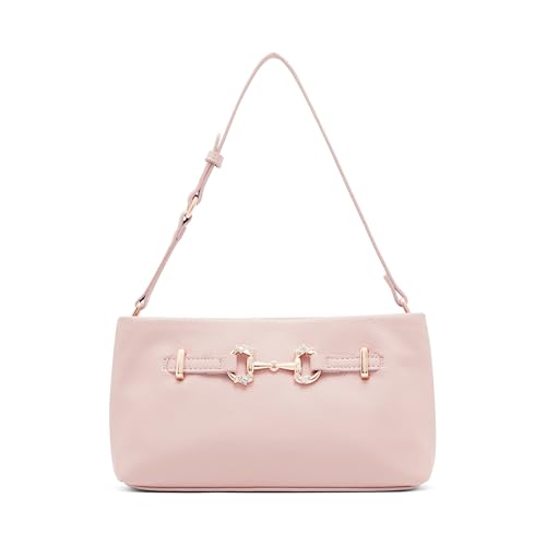 Anne Klein East West Crystal Horsebit Shoulder Bag