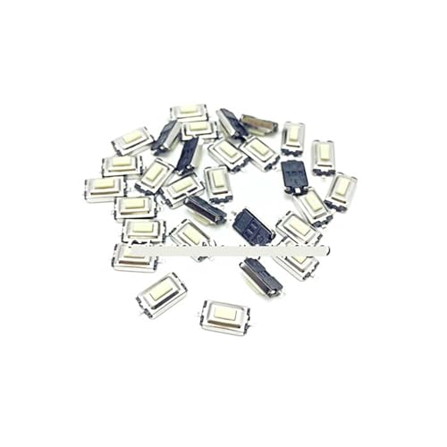 Interrupteur bouton-poussoir 3x6x2,5mm blanc pour réparer la télécommande de garage